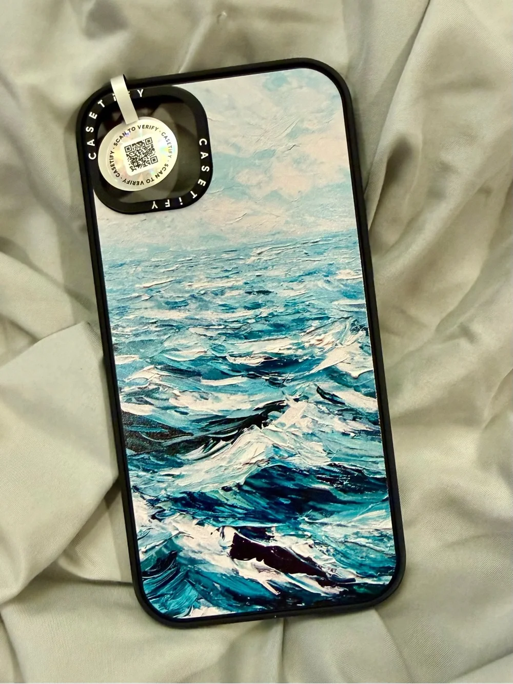 Brand new Casetify Blue Ocean Wave Protective iPhone Case 14 Plus - Picture 1 of 4